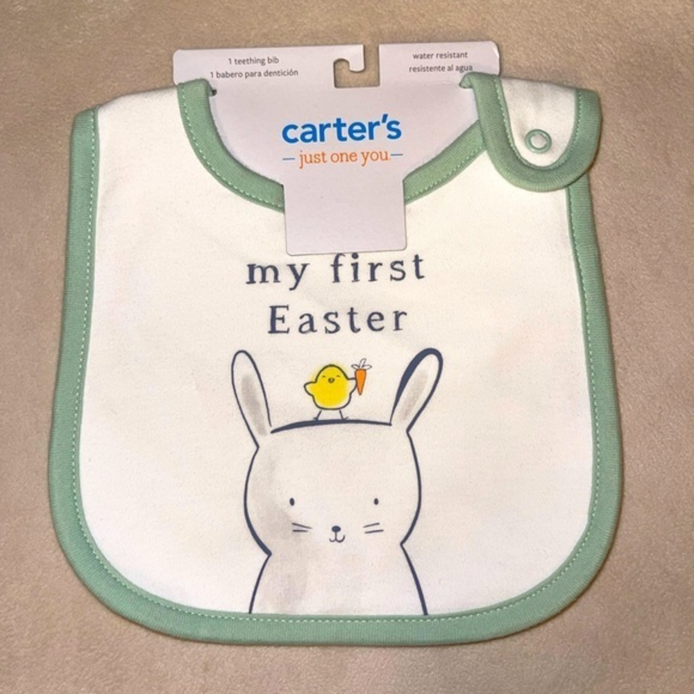 NWT Carter’s “MY FIRST EASTER” Teething Bib
